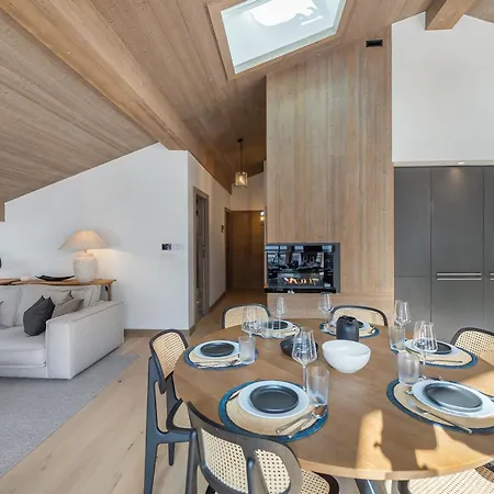公寓 Penthouse Lumineux Avec Piscine A Megeve, Pour 10 Personnes - Fr-1-569-68 梅杰夫