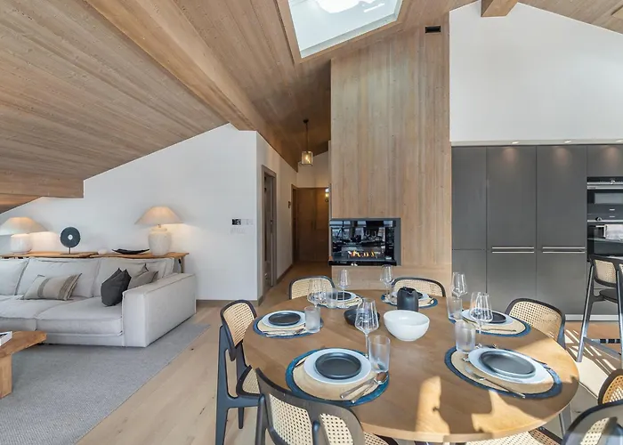 公寓 Penthouse Lumineux Avec Piscine A Megeve, Pour 10 Personnes - Fr-1-569-68 梅杰夫